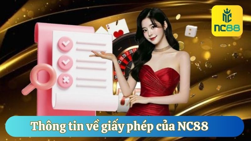 Thông tin về giấy phép của NC88